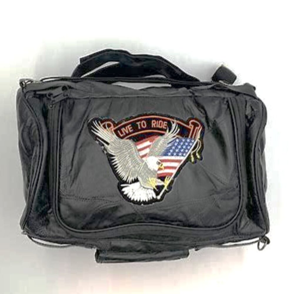 Diamond Plate Motorcycle Barrel Bag LUBB16LTR